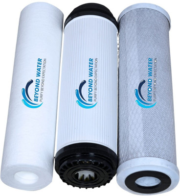 Beyond water Spun Gac Cto RO Replacement Kit Solid Filter Cartridge(0.005, Pack of 3)