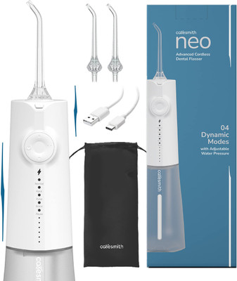caresmith Neo 24 Pressure Settings with 5 Modes White Water Flosser(Cordless)