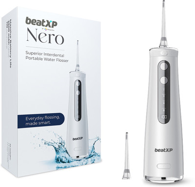 beatXP Nero Water Flosser for Teeth With 250mL Water Tank, 4 Modes Water Flosser(Cordless)