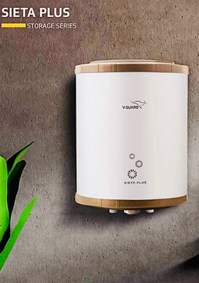 V-Guard SIETA PLUS 6 LT 6 L Storage Water Geyser(White)