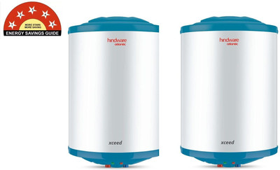 Hindware Xceed PACK OF 2 10 L Storage Water Geyser(White)