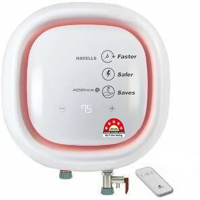 HAVELLS ADONIA R 25 L Storage Water Geyser with Flaxi Pipe and FreeInstallation(White)