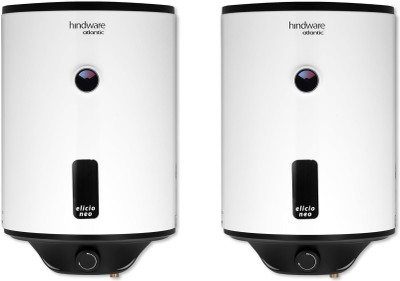 Hindware Smart Appliances Elicio Neo PACK OF 2 10 L Storage Water Geyser(Black)
