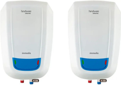 Hindware Immedio pack of 2 5 L Instant Water Geyser(White)