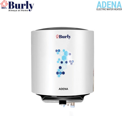BHABURLY Adena 10L 10 L Storage Water Geyser(White and Black)