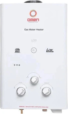 Omen Changing Lives Elegant 6 L Gas Water Geyser(White)