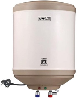 JOHNHILL Special Anti Rust Coated with Metal TOP Bottom, HD ISI Element 2 Years Warranty 15 L Storage Water Geyser(Ivory)