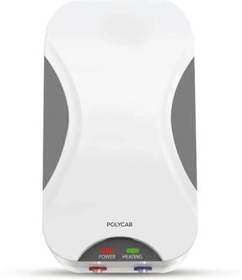 Polycab HWHINST042P 3 L Instant Water Geyser | High Grade SS Tank(White)