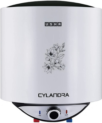 USHA Cylandra 15 L Storage Water Geyser(White)