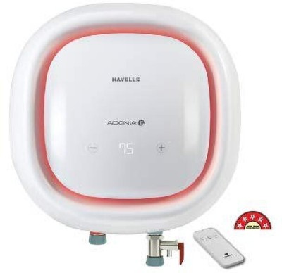 HAVELLS 25 L Storage Water Geyser (Adonia R Digital 25 Liters With Remote ( WhiteRed), White)