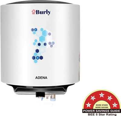 BHABURLY ADENA 10 10 L Storage Water Geyser(White & Black)