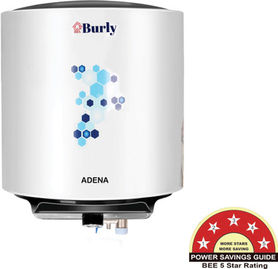 BHABURLY - 15 L Storage Water Geyser(White, Black)