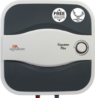 RR Signature Supremo Plus 15 L Storage Water Geyser 5 Star BEE Energy Rating | Glassline Tanked(NA)