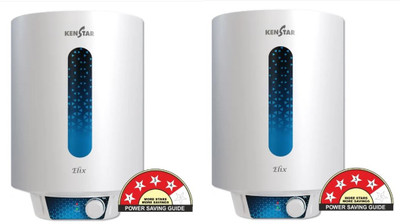Kenstar ELIX Pack of 2, 10 L Storage Water Geyser(White)