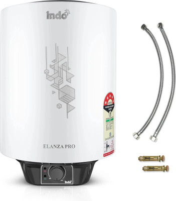 Indo ELANZA 15 L Storage Water Geyser(Grey)