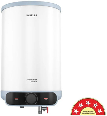 HAVELLS Velora Prime 15 Ltr Glasslined With 5 Year Warranty & Free Installation & Pipes 15 L Storage Water Geyser(White)