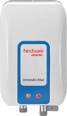Hindware 3 L Storage Water Geyser (Immedio, White & Blue) For Rs. 1999 @ 48 %
