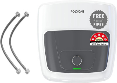 Polycab Superia DLX 15 L Storage Water Geyser | 5 Star BEE Energy Rating(White)