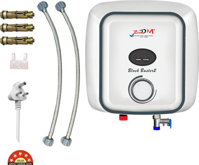 ZOOM Block Buster S-1 6 L Storage Water Geyser(White)