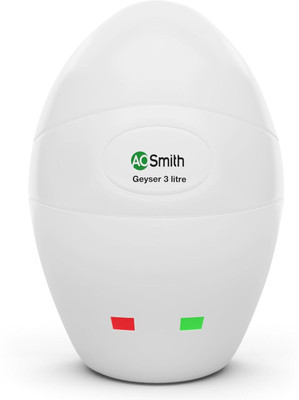 AO Smith EWS 3 3 L Instant Water Geyser | 3kW | Designed for high rise buildings with 8 bar pressure rating | Longer life in hard water conditions with Blue Diamond glass lined tank | Made for Kitchen and Bathroom(White)