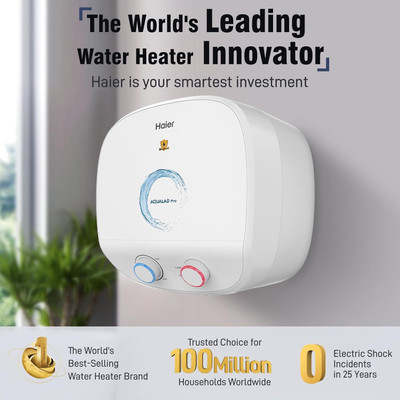 Haier ES15V-AQUALAD PRO 15 L Storage Water Geyser(White)