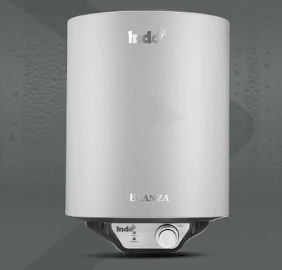 Indo Fresh Prime with Glass line technology 15 L Storage Water Geyser(White)