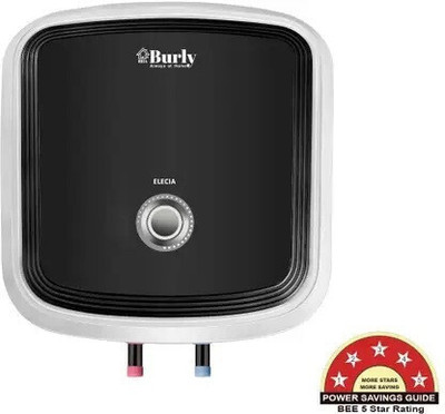 BHABURLY ELECIA 10 White & Black 10 L Storage Water Geyser(White & Black)