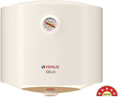 Venus CELO 6CV With Glasslined Tank, Glasslined Incoloy Element & Free Installation 6 L Storage Water Geyser(Ivory)