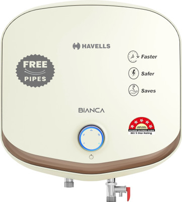 HAVELLS Bianca 25 L Storage Water Geyser with Flexi Pipe(Beige, Brown)