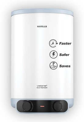 HAVELLS Velora + 15 Ltr With 5 Year Warranty & Free Installation & Flexi pipes 15 L Storage Water Geyser(White)