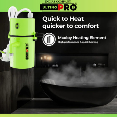 UltinoPro Mini Water Geyser Portable Gyser 1 L Instant Water Geyser(Green)