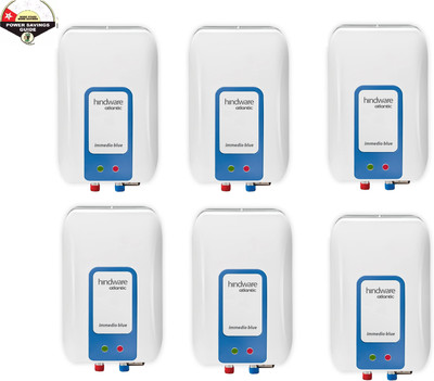 Hindware Immedio blue Pack of 6 3 L Instant Water Geyser(White)