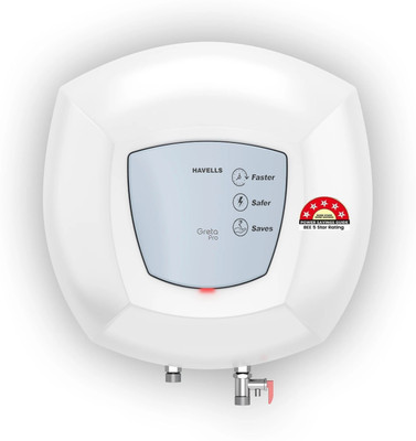 HAVELLS Greta Pro 10 10 L Storage Water Geyser(White, Blue)