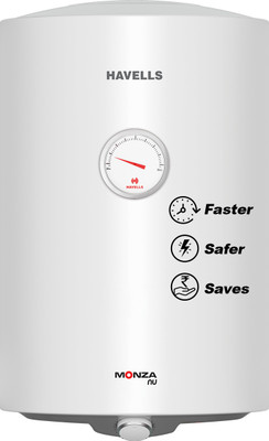 HAVELLS Monza Nu 50 50 L Storage Water Geyser(White, Grey)