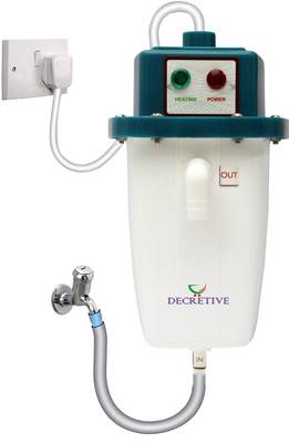 DECRETIVE 1 L Instant Water Geyser (1L instant portable water heater/geyser  Instant Running Water Heater ABS Plastic, White) - Price History