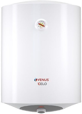 Venus CELO 25CV With Glasslined Tank, Glasslined Incoloy Element & Free Installation 25 L Storage Water Geyser(White)