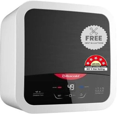 Racold OMNIS 15 DG 2KW B 15 L Storage Water Geyser | 5 Star BEE Energy Rating | with Flexi Pipe and Free Installation(White | Black)