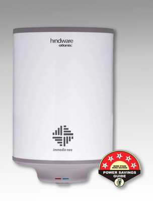 Hindware Smart Appliances Immedio Neo 10 L Storage Water Geyser | 5 Star BEE Energy Rating | Glassline Tanked(NA)