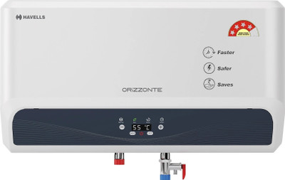 HAVELLS Orizzonte 25 L Storage Water Geyser with Flexi Pipe(White)