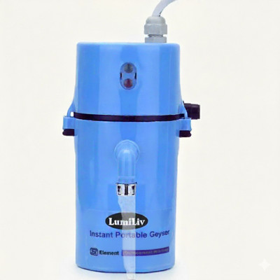 LumiLiv 1L portable water geyser 1 L Instant Water Geyser 1 L Instant Water Geyser(Blue)