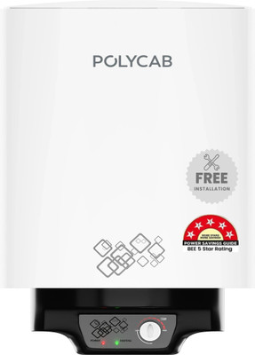Polycab Celestia WH 10 L Storage Water Geyser | 5 Star BEE Energy Rating(White)