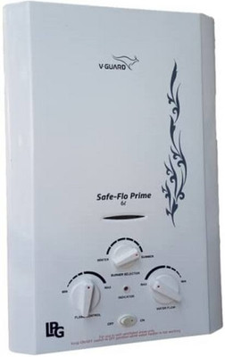 V-Guard Safe Flo Prime 6L 6 L Gas Water Geyser(White)