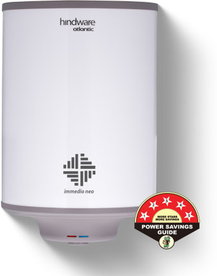 Hindware Smart Appliances Immedio Neo 25 L Storage Water Geyser | 5 Star BEE Energy Rating | Glassline Tanked(N/A)