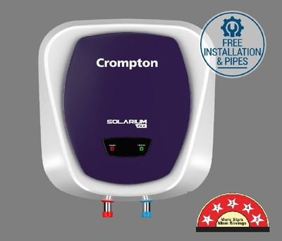 Crompton ASWH-4910 10 L Storage Water Geyser(White)