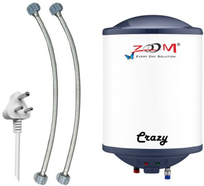 ZOOM Crazy 15 L Storage Water Geyser(White)