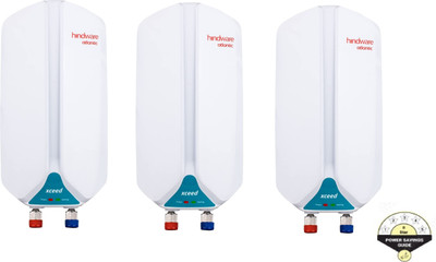Hindware 3 L Instant Water Geyser (Atlantic Xceed 3L Pack of 3, White)