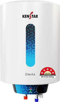 Kenstar EMETA 25L 25 L Storage Water Geyser | 5 Star BEE Energy Rating(WHITE & BLACK)