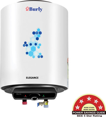 BHABURLY ELEGANCE 25 LTR 25 L Storage Water Geyser(White, Black)