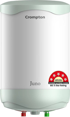 Crompton ASWH-2210 (Juno) 10 L Storage Water Geyser(White, Green)