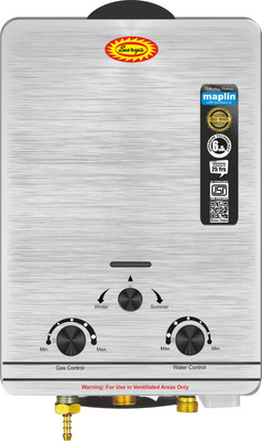 SURYA 6L-SS 2025 6.5 L Instant Water Geyser(Silver)